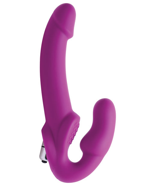 Strap U Vibrating Strapless Silicone Strap on Dildo