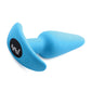 Bang! 21X Vibrating Silicone Butt Plug w/Remote - Blue