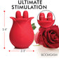 Bloomgasm The Rose Fondle 10X Massaging Clit Stimulator - Red