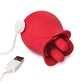 Bloomgasm The Rose Fondle 10X Massaging Clit Stimulator - Red