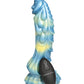 Creature Cocks Sea Stallion Vibrating Dildo w/ Remote - Blue/Yellow