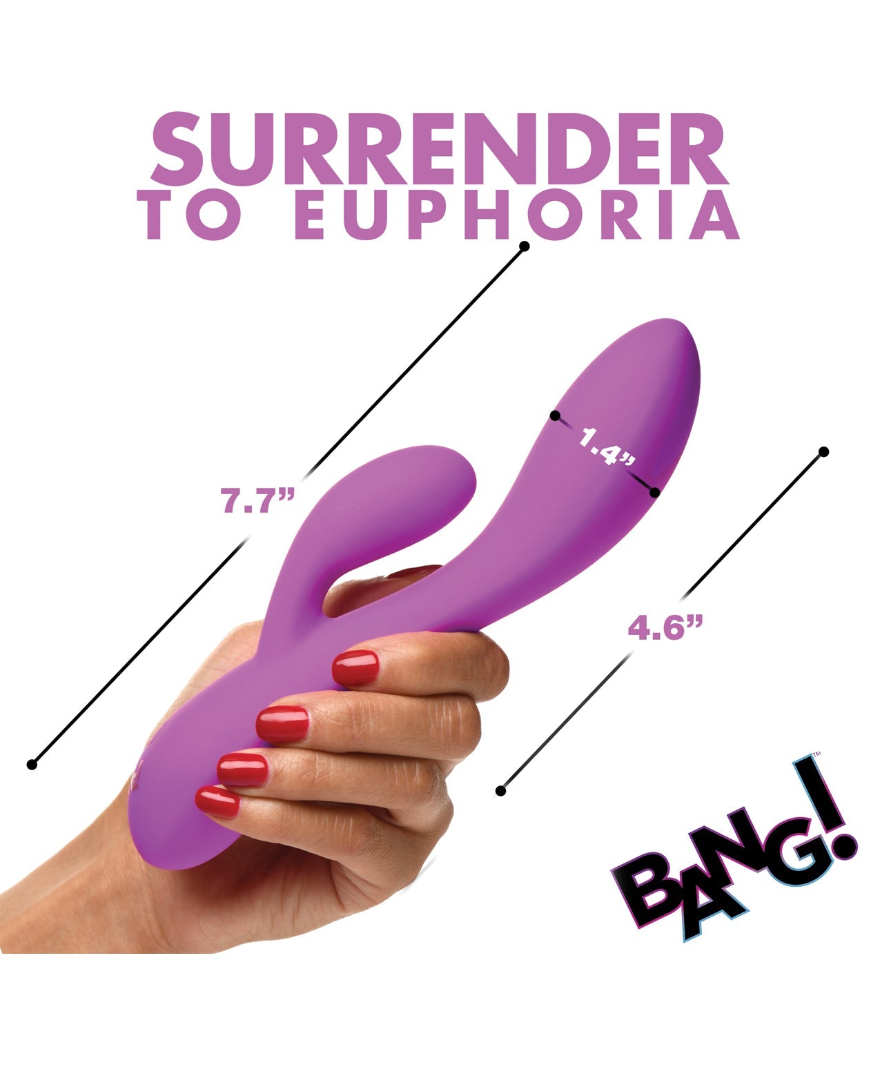 Bang! 10X Flexible Silicone Rabbit - Purple