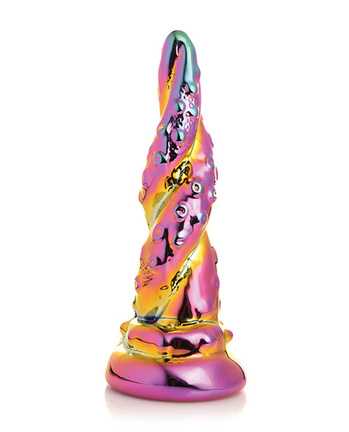 Creature Cocks Realistic Dildo | Rainbow Glass Dildo | Suction Cup Dildo