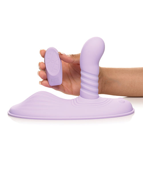 Inmi Thrust N' Grind Thrusting Vibrator | Silicone Grinder Small Vibrator | Purple Anal Vibrator | Best Vibrator for Women