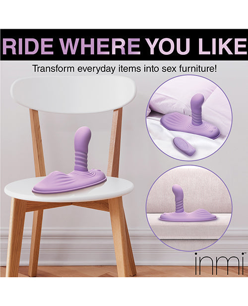 Inmi Thrust N' Grind Thrusting Vibrator | Silicone Grinder Small Vibrator | Purple Anal Vibrator | Best Vibrator for Women