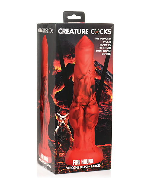 Creature Cocks Realistic Dildo | Fire Silicone Dildo | Large Suction Cup Dildo