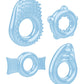 Zero Tolerance Ring a Ding Ding Set of 4 Cock Rings - Blue